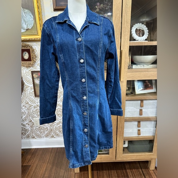 Abercrombie & Fitch Blue Denim Shirt size MT - Picture 1 of 5